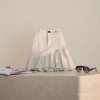 2026 Spring/Summer new half-length skirt: White denim irregular ruffled A-line skirt, high-waisted short skirt for women to prevent exposure. 100539358 details Picture